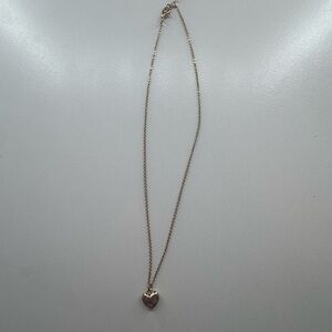 Gold Heart Pendant Necklace